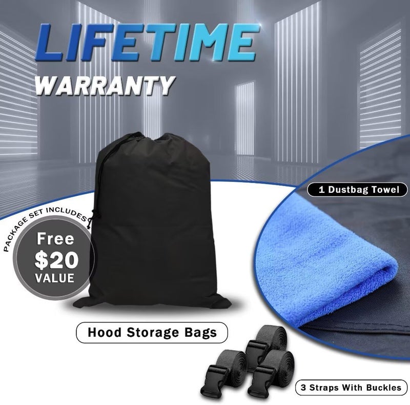 Cotryvox Silverado 1500 Truck Cover Custom Fit 1998-2026 Crew Cab SB (5.7'-5.8') with Door Zipper, 12 Layers Full Exterior Pickup Truck Cover Waterproof All Weather, Wind Dust Sun and UV Protection. - Image 5